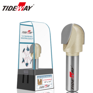 IDEWAY mèches de routeur à nez rond profond de qualité professionnelle à pointe en carbure pour le travail du bois revêtu d'étain